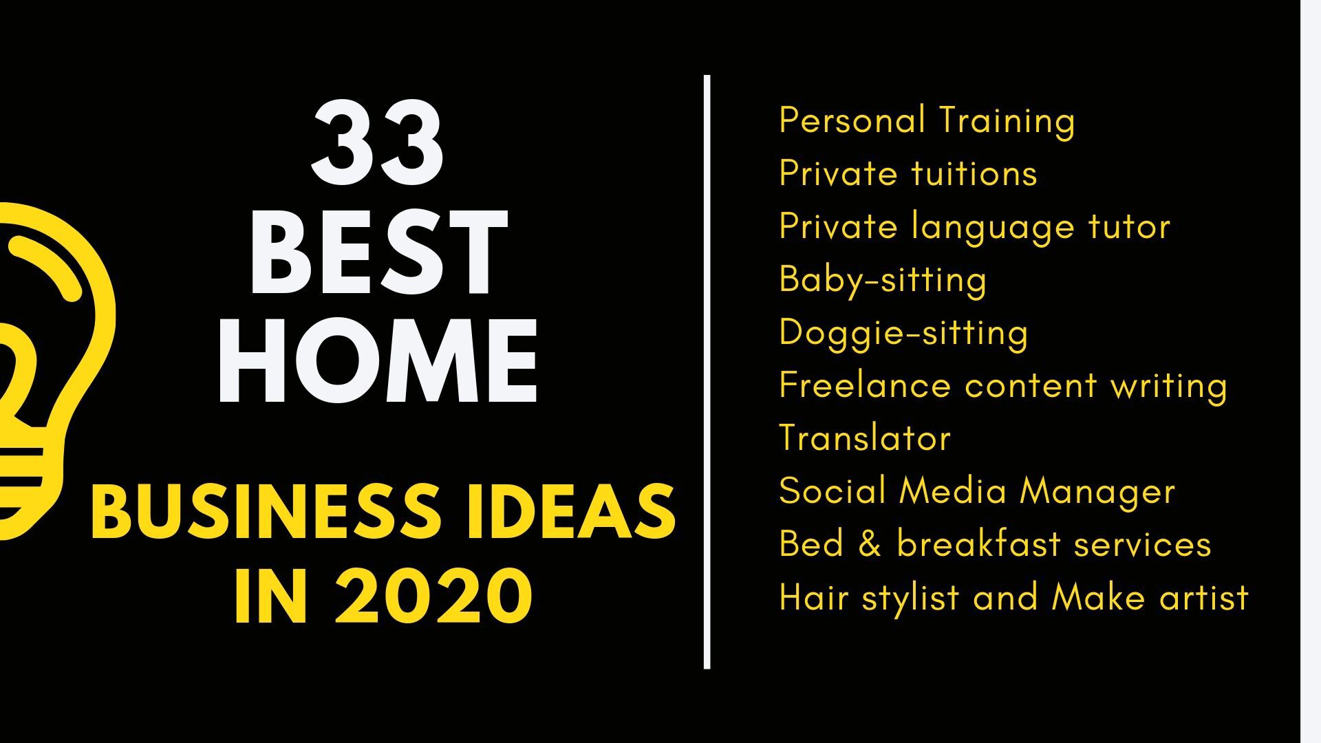 new home business ideas 2020
